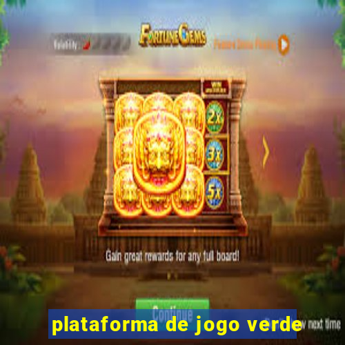 plataforma de jogo verde